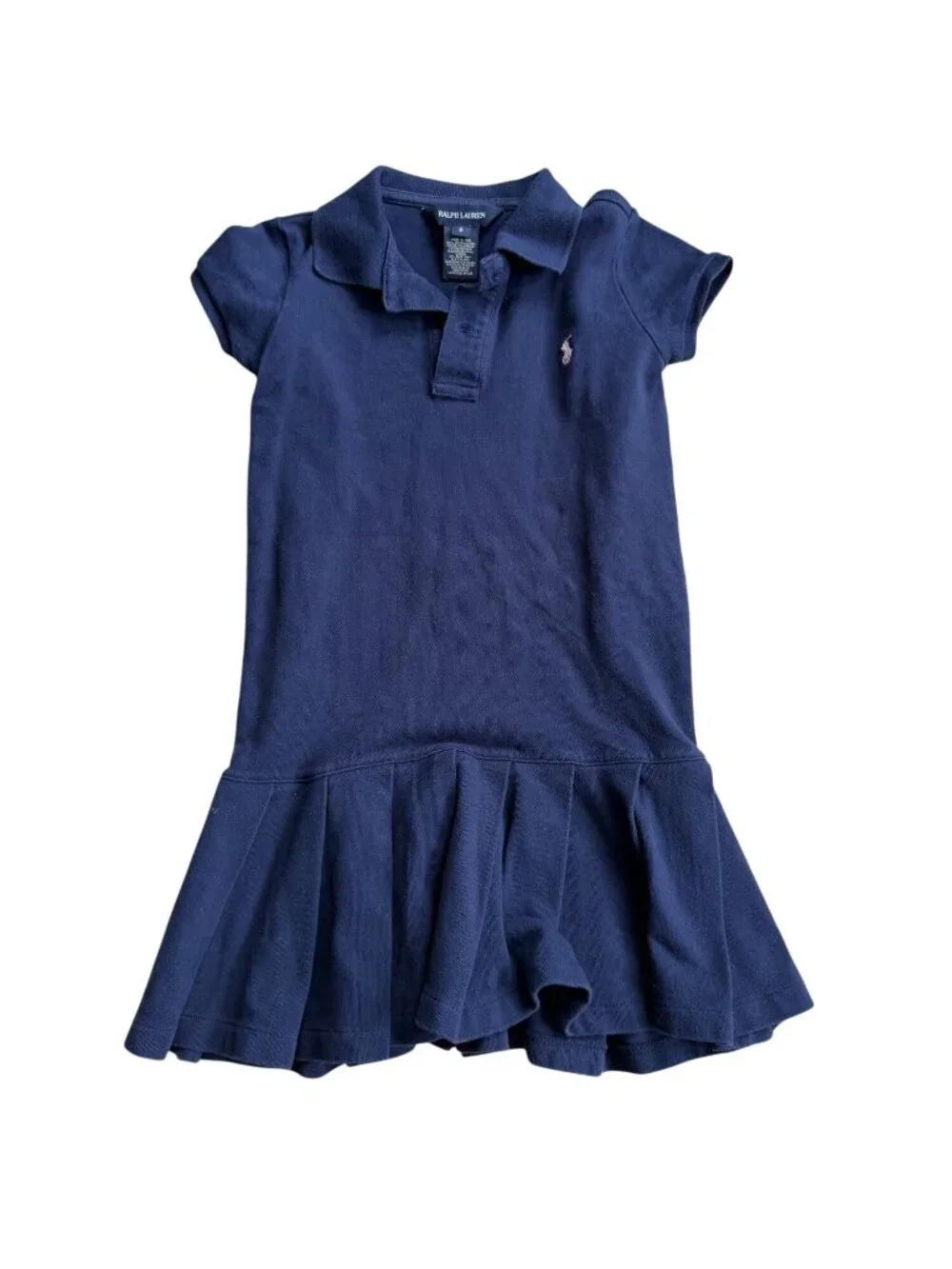 RALPH LAUREN Girls Navy Blue Dress Size 6